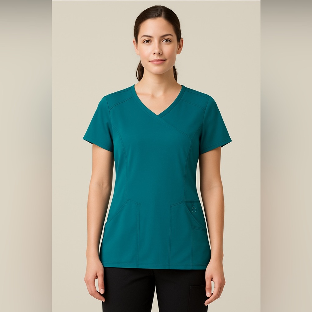 Cherokee Infinity Teal Scrub Top – women’s size XS – Excellent Condition (M6)✨